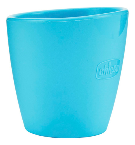 Vaso De Silicona Take Eat Easy Chicco Color Celeste Liso