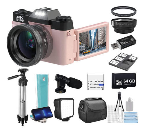 Edealz 4k 48mp Kit De Cámara Para Fotografía, Cámara Vloggin