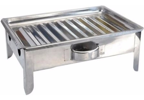 Brasero De Mesa Acero Inoxidable Parrilla Bandeja Asado