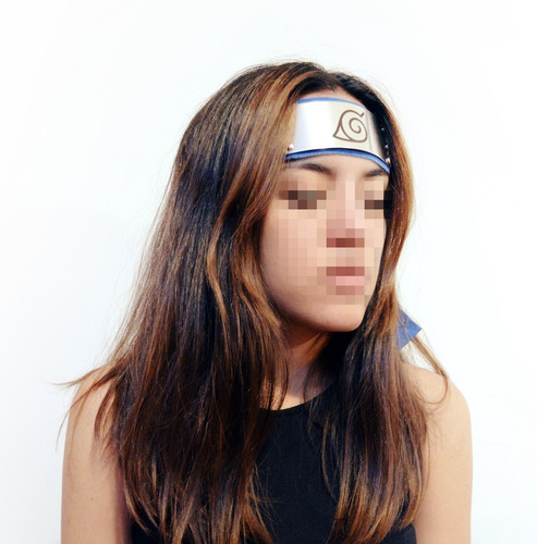 Naruto Bandana Vincha Azul Konoha - Acero Inox. - Cosplay