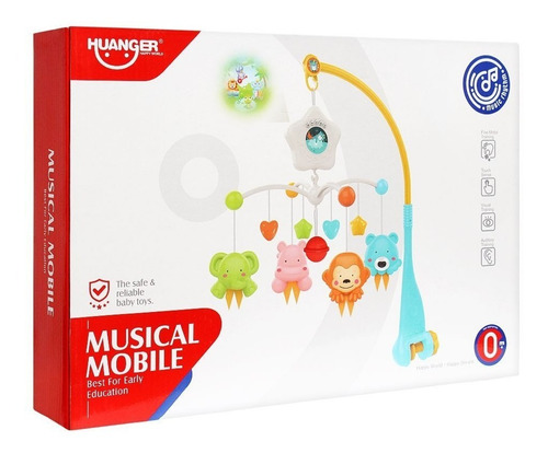Móvil Musical Didáctico Para Cuna Bebe Y Practicuna