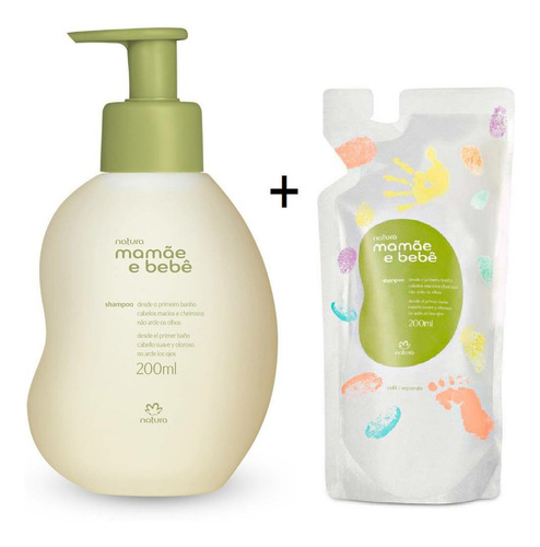 Shampoo Regular + Repuesto Mamá Y Bebé 200ml Natura Vegano