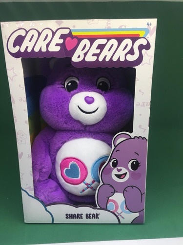 Pelúcia Ursinhos Carinhosos Care Bears 2020 Share Bear Roxo