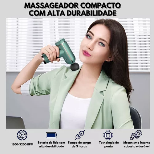 Massageador Profissional Elétrico Muscular Pistola Original