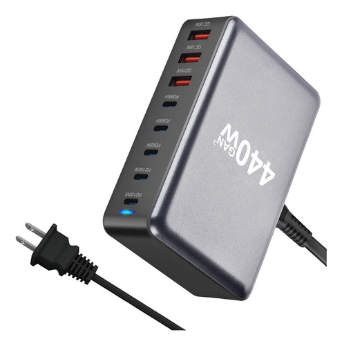 Estación De Carga Usb C De 440 W, Estación De Carga De