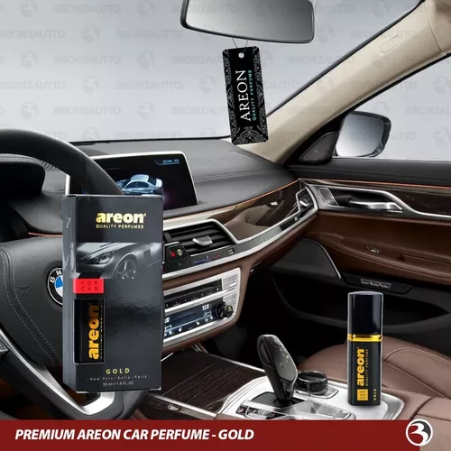 Aromatizante Premium Car Perfume Gold 50ml For Car Areon Cor Preto  Fragancia Fresco