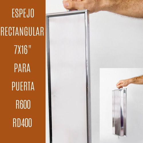 Espejos Rectangulares Y Parales Soportes Mack R600 Cromado