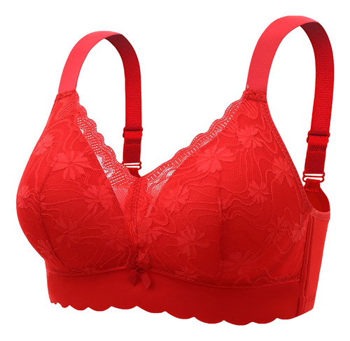 O Bralet De Lencería C De Encaje Liso Para Mujer, Talla