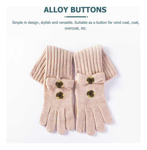 6 Botones De Aleación Únicos Para Abrigos, Adornos Para Ropa