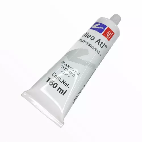 Pintura Óleo Tubo con 40 ml Blanco Titanio ATL