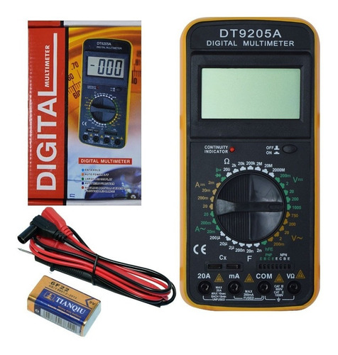 Tester Digital Grande Con Goma Dt9205a Lh-124