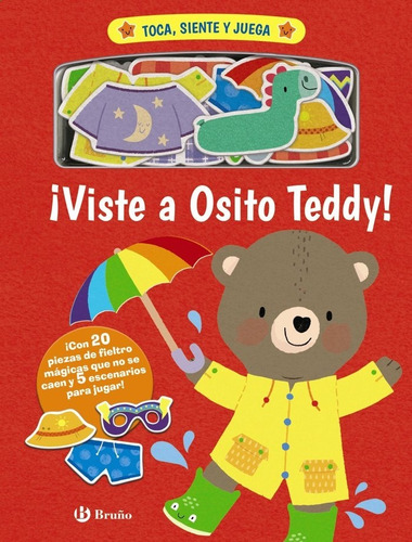 Libro Toca Siente Y Juega Viste A Osito Teddy - Varios Au...