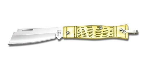 Canivete Bianchi Latão 3 1/4 Tradicional Com Bainha Cor Dourado