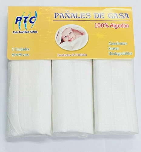 Pañal Blanco Pack (4pack)