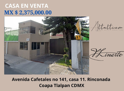 Casa En Venta En Rinconada Coapa Cdmx I Vl11-za-114