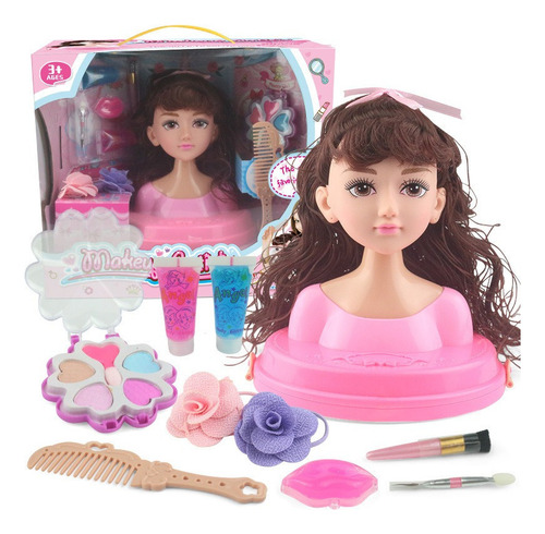 Youpin Cabeza De Muñeca Para Peinar Y Maquillar Cabello Rojo