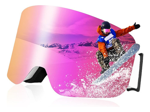 Optofendy Ski Goggles Otg Anti Fog Goggles Uv400 Protection