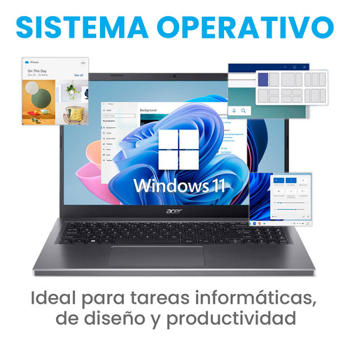 Notebook Aspire 5 15 A515-48M-R9NG gris oscuro - AMD Ryzen 7
