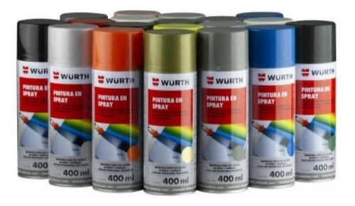 Oferta  Pinturas Spray Wurth 400ml Pack 255 Unidade Surtidas