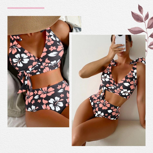 Malla Bikinis De Dama Tiro Alto - Hasta 2xl