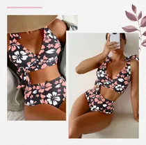 Comprar Malla Bikinis De Dama Tiro Alto - Hasta 2xl