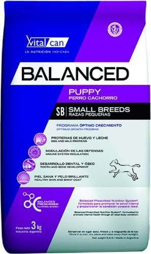 Alimento Vital Can Balanced Perro Puppy Razas Pequeñas 7.5kg