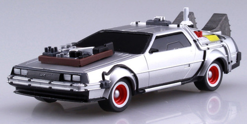 Back To The Future -pull-back Delorean 1/43 Parte 3 Aoshima Gris (Usado)
