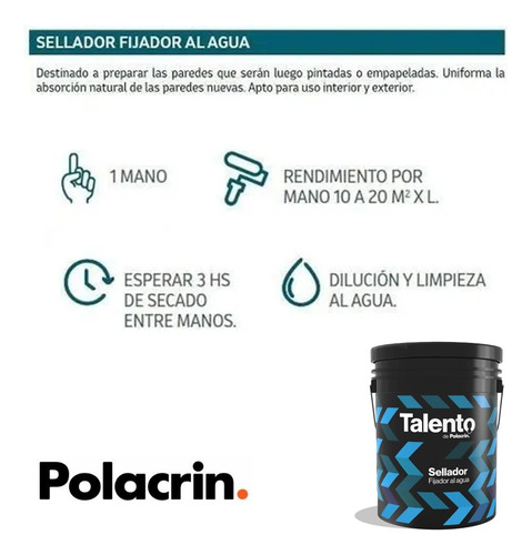 Imagen 8 de 10 de Kit Pintura Latex Extensor Rodillo Pincel Enduido Fijador