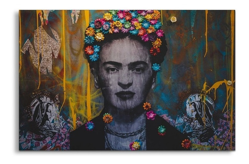 Cuadro Decorativo Moderno Frida Kahlo Pintura Jd 0063 M