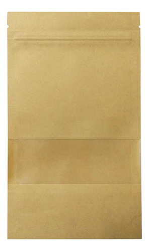 Bolsa Papel Kraft Biodegradable, Mxsbg-003, 10x15 Cm, 50pzs