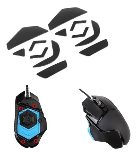 2 Juegos De Pegatinas Para Ratón G502, Patines De Ratón, 0,6