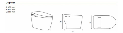 Corona Wc Sanitario Inteligente Nyren Blanco Brillante