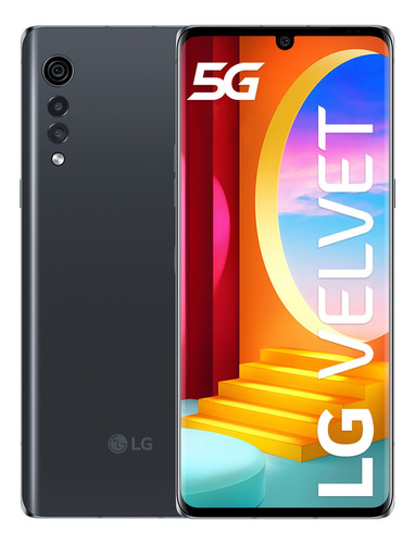 Celular LG Velvet 5G 128gb 6gb RAM pantalla 6.8" color aurora gray