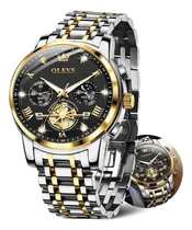 Comprar Olevs Relojes Con Esfera Negra Para Hombre Relojes Con Banda