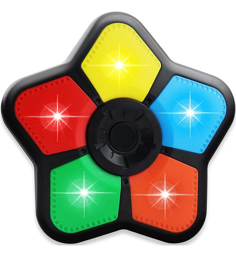 Juego De Memoria Luz Y Sonido Interactivo Estrella + Bateria