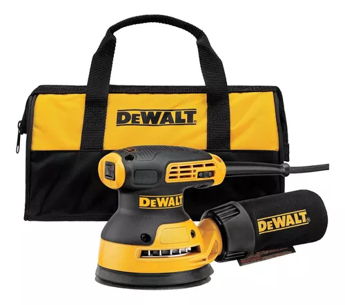 Lijadora Roto Orbital Vv 5'' Dewalt Dwe6423k Color Amarillo