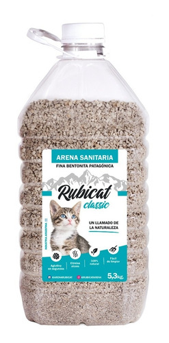 Rubicat Classic Arena Aglomerante Bidon X 5,3 Kg Kangoo Pet