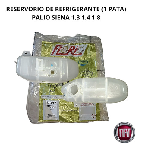 Envase Refrigerante Fiat Palio Siena Idea 1.3 1.4 1.8 1pata