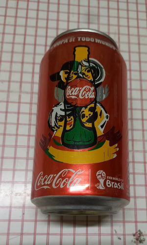 Lata Coca Cola Word Cup 2014 Vacia Brasil Copa Del Mundo Brasil 2014 (Usado)