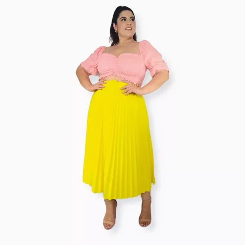 Falda Midi, Tallas Extras, Plus Size