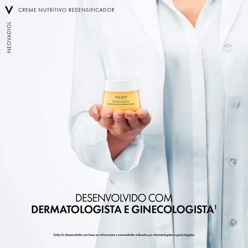 Creme Nutritivo Redensificador Neovadiol Menopausa 50g Vichy Momento de aplicação Dia/Noite Tipo de pele Todo tipo de pele