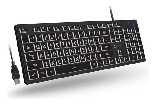 X9 Performance Teclado De Impresion Grande Retroiluminado -