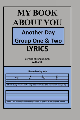 Libro: En Inglés Mi Libro Sobre Ti Another Day Group One &