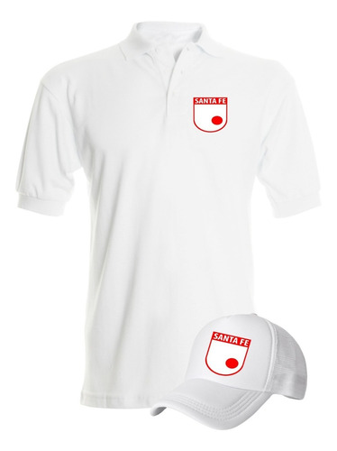 Camiseta Tipo Polo Independiente Santa Fe Obsequio Gorra