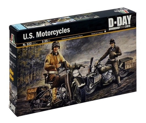 Us Motorcycles 1/35 Italeri No. 322