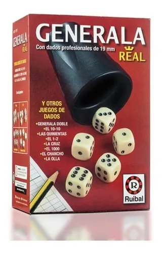 Juego De Mesa Generala Real 5 Dados Profesionales Ruibal
