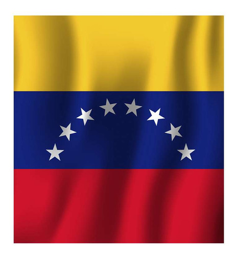 Vinilo 45x45cm Bandera De Venezuela Pais Latinoamerica M1