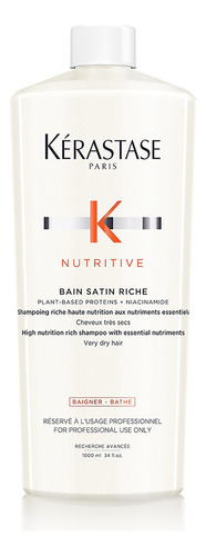 Kérastase Nutritive Bain Satin Riche 1000ml Cabelos Grossos