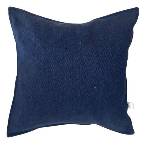 Almohadon Azul Oscuro Tela Tapicería Relleno Incluido