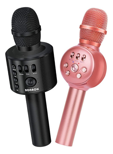 Bonaok Combo Microfono Karaoke Inalambrico Bluetooth Para